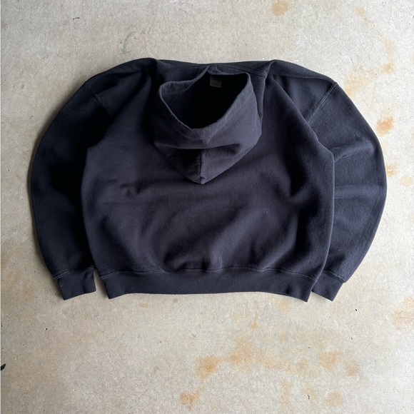 Lena The Plug Boxy Faded Black Neon Hoodie - Picture 2 of 6